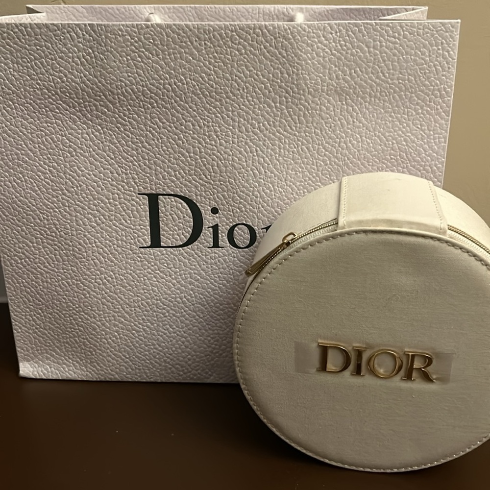 NEW Christian Dior Vanity Zipper Hard Case Limited Edition from Japan and bag